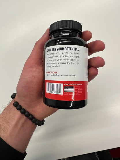 FORCE FACTOR CLA Supplements, CLA 1000 mg, Conjugated Linoleic Acid to Support Body Composition and Lean Muscle Mass, Made from Safflower Oil, Stimulant Free, Non-GMO, 90 Softgels