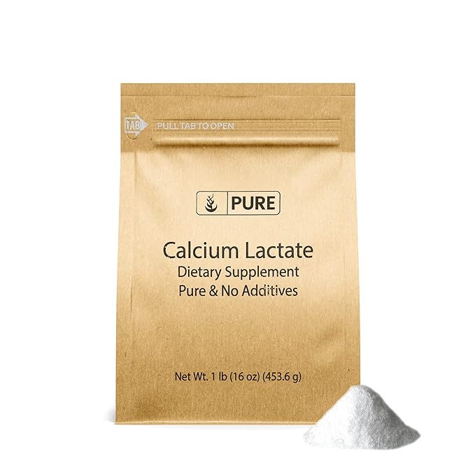 Pure Original Ingredients Calcium Chloride & Calcium Lactate Bundle, (1lb) Dietary Supplements, Fine Powders