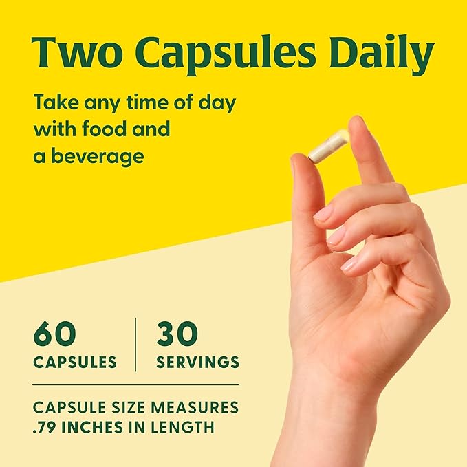 MegaFood Magnesium 300 mg - Highly Absorbable Blend of Magnesium Glycinate, Citrate & Malate to Help Support Heart, Nerve Health & Relaxation - 60 Capsules (30 Servings)