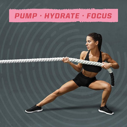 Sunwarrior Pre Workout Powder Energy Drink | Vegan Plant-Based Supplement | Pump, Hydrate, Focus, Endurance, & Strength Builder | Watermelon Flavored 30 Servings | Active Preworkout