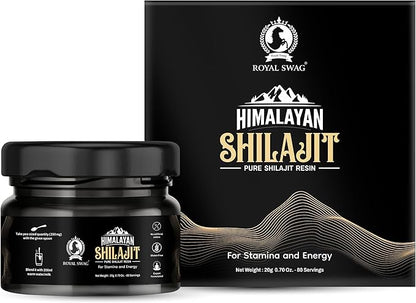 Pure Himalayan Shilajit Resin for Men and Women 20 gram / 0.07 oz (80 Servings) with 1 Serving Spoon | Pure and Natural, No Artificial Colours, Expert Formulated and Gluten Free