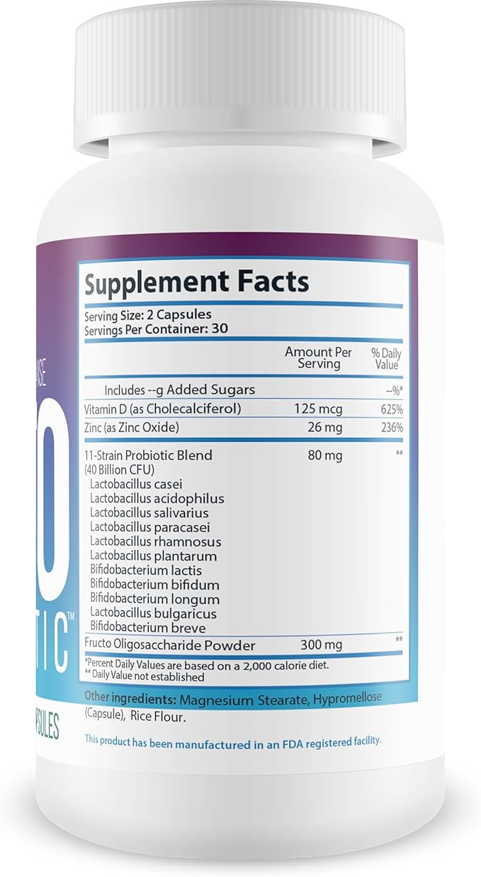 Keto Probiotic - 40 Billion Cfu - Promote Digestive Health, Immune Health, & Gut Health - Keto Friendly Probiotic - Full Body Keto Cleanse Aid - Reduced Bloating - Keto Probiotics for Men & Women