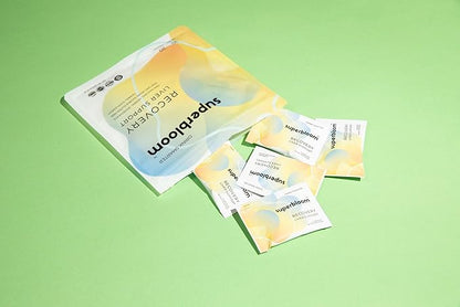 superbloom Recovery Liver Support - 2 Pack | Liver Detox with DHM, Turmeric, Milk Thistle | 10 Sachets, 20 Capsules | Enjoy The Night, Own The Morning