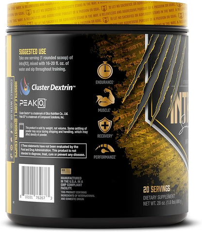 HOSSTILE Intra[R3] Intra Workout Powder, Intra Workout Carb, EAA & BCAA Drink, Enhance Energy & Endurance, Improve Muscle Recovery, Build Lean Muscle, Pineapple Rush, 20 Servings