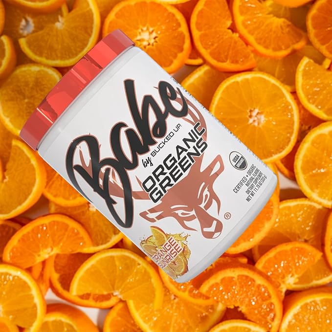 Greens Superfood Powder Orange Sunrise| 8 Most Essential Mixed Greens| Certified 100% Organic | Chlorella, Spinach, Kale, Spirulina, Alfalfa, Broccoli, Wheat Grass, & Barley Grass | 30 SERV | 11.75 OZ