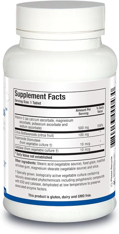 Biotics Research Bio C Plus™ Provides Vitamin C as Mixed Mineral Ascorbates with Citrus Bioflavonoids, SOD and Catalase, Vitamin C Plus Bioflavonoids, Potent Antioxidant, Immune System 100 Tablets