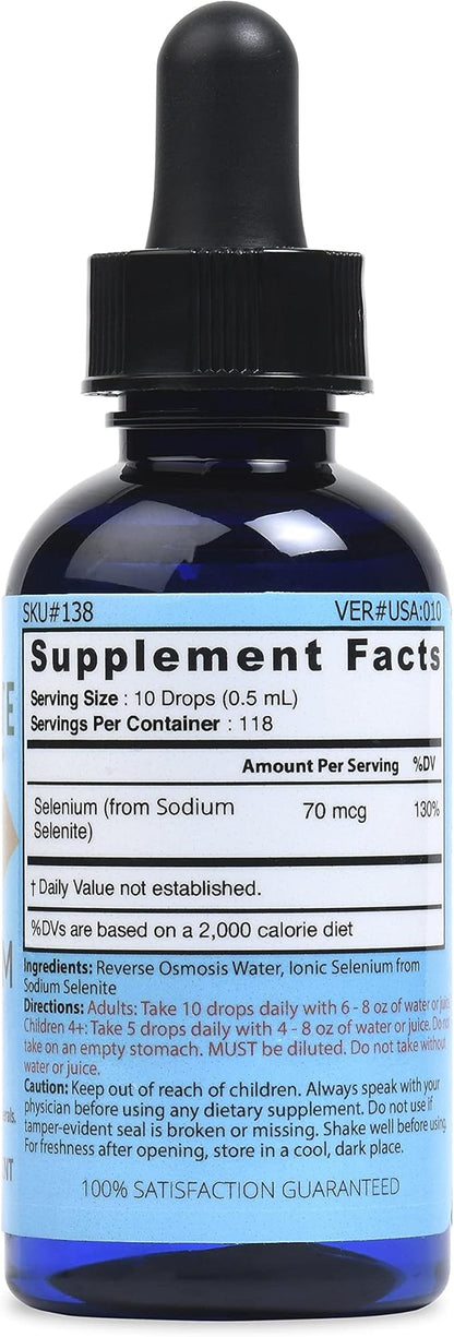 Good State Liquid Ionic Minerals - Selenium Ultra Concentrate - (10 drops equals 70 mcg) (100 servings per bottle)