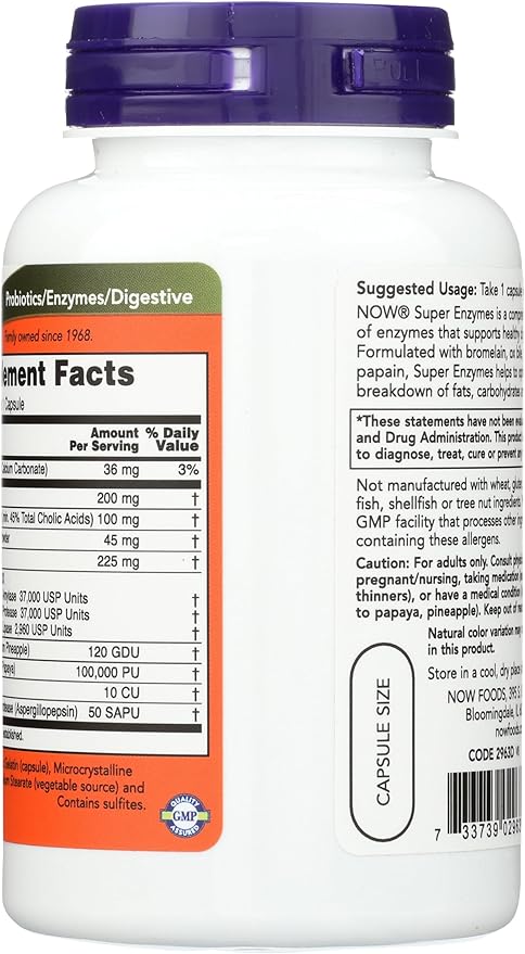NOW Foods Super Enzymes - 90 Capsules