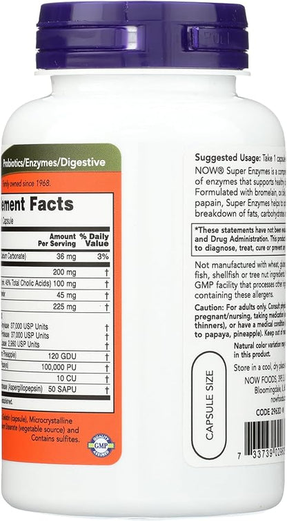 NOW Foods Super Enzymes - 90 Capsules