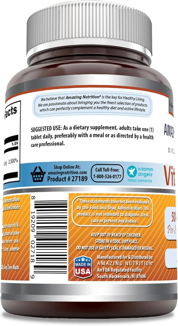 Amazing Formulas Vitamin B6 Pyridoxine 50mg 250 Tablets Supplement | Non GMO | Gluten Free | Made in USA