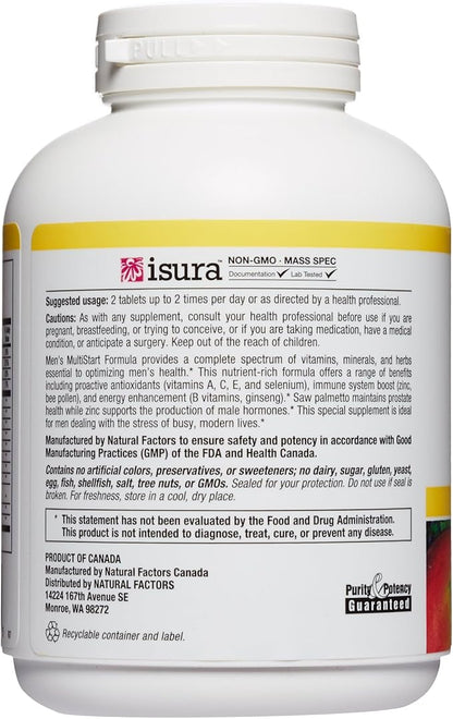 Natural Factors dr. Murray multistart« Men's 120 tabs (Multi-Pack)