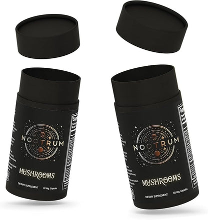 Mushrooms, 1 Month Supply of Capsules: Containing Lion's Mane, Cordyceps, Reishi and More.