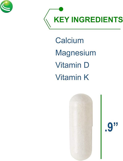 Nutra Biogenesis Osteogenesis - Bone Health Supplements for Women & Men, Vitamin D3 K2 & Calcium for Bone Density & Healing, Minerals Zinc, Magnesium & Boron - 120 Veggie Capsules