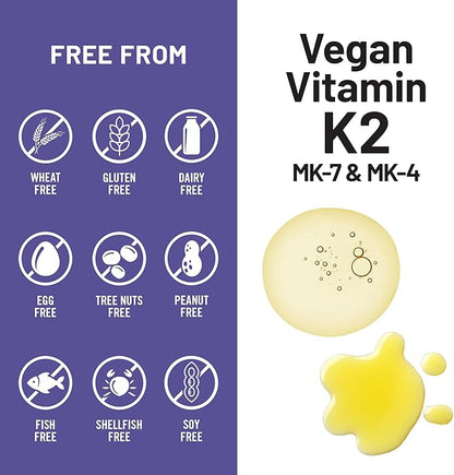 NatureWise Vitamin K2 Supplement with MK-7 100mcg and MK-4 500mcg - Enhanced Bioavailable Formula - K Complex for Bone and Heart Health - Vegan, Gluten Free, Non-GMO - 360 Softgels[1-Year Supply]