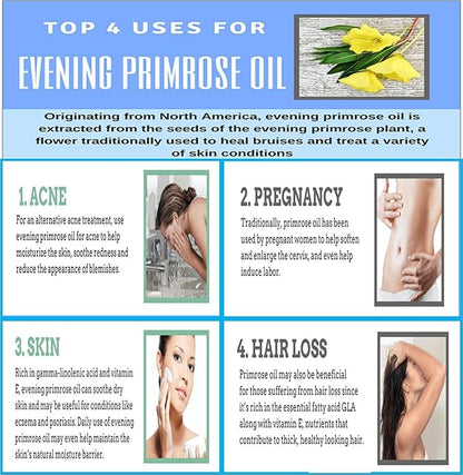 Evening Primrose Oil Omega-6 & GLA 500mg 200Softgels