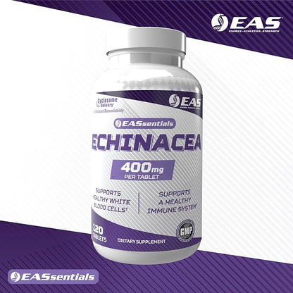 Experimental and Applied Sciences Echinacea 400mg | Tri Blend Formulation | Immune & Respiratory Support | Gluten Free, Non GMO | Better Absorption with Cyclosome Delivery | 120 Tablets
