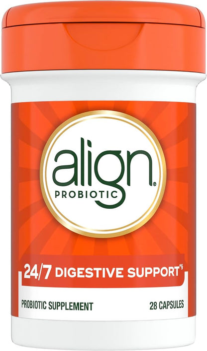 Align Probiotics, Probiotic Supplement for Daily Digestive Health, 28 capsules, #1 Recommended Probiotic by Gastroenterologists (Packaging May Vary)