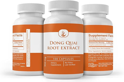 Pure Original Ingredients Dong Quai Root Extract, (100 Capsules) Always Pure, No Additives Or Fillers, Lab Verified
