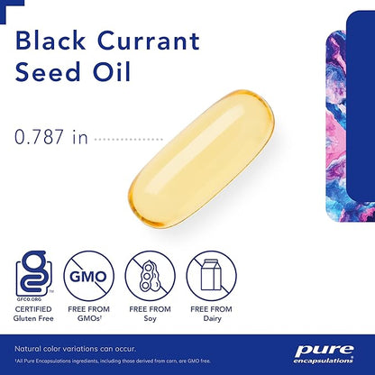 Pure Encapsulations Black Currant Seed Oil | Hypoallergenic Dietary Supplement | 100 Softgel Capsules
