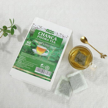 60 Premium Chanca Piedra Leaf Tea Bags, Stonebreaker/Stone Breaker tea, Made with 100% Natural Chanca Piedra Leaves, No Additives & Caffeine Free.