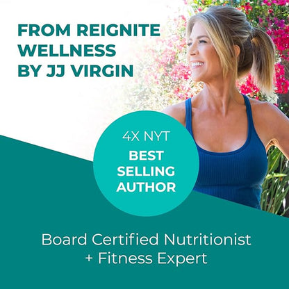 Reignite Wellness by JJ Virgin | Sleep Candy | Chewable 5-HTP Supplement with Inositol, Vitamin B6, Melatonin & L-Theanine for Adults | Lemon Flavor | 60 Tablets