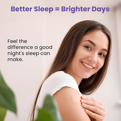 Melatonin Patches for Adults - 60 Beige Sleep Patches for Adults, Skin Friendly, Sleep Promoting Stickers with Natural Ingredients - Supports Better Sleep & Relaxation - 2 packs of 30