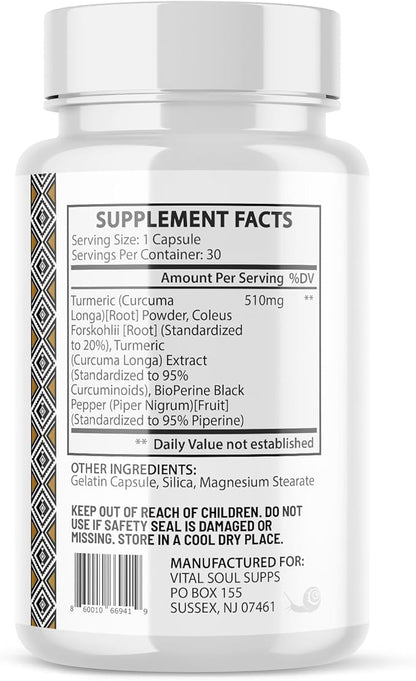 Turmeric Supplement, Turmeric, Curcumin, Turmeric Curcumin, Curcumin Supplements, Curcuma, Turmeric Curcumin with Black Pepper, Turmeric Capsules 500mg 30 Capsules
