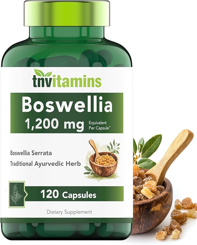 Boswellia Serrata Herbal Extract Capsules | 1200 MG/Capsule (120 Capsules) | Joint Support Supplement* | Ayurvedic Herb: Indian Olibanum/Frankincense