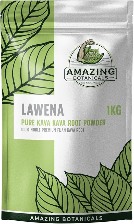 Premium Kava Kava Lewena Powder Tea – 1 Kilo (2.2 Pounds) 100% Noble Fijan Kava Root, Lawena Kava Drink for Relaxation, Promotes a Calm State of Mind - 1 Kilogram