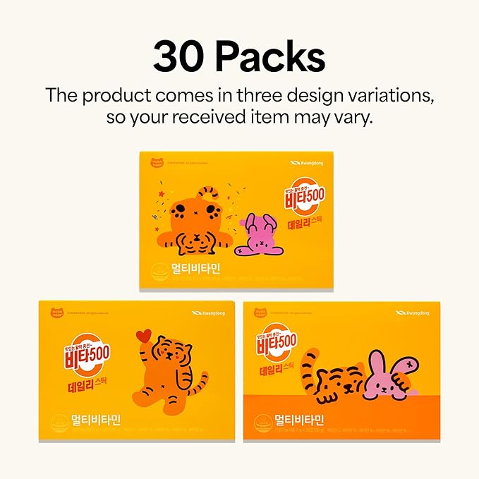 Vita500 Multivitamin Powder Daily Stick, Improve Strong Immune, & Energy Boost with Vitamin C 500mg, and Vitamin B Complex (30 Sticks of 500mg)