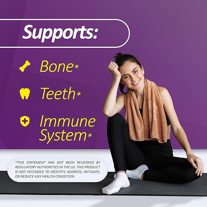 Vitamin D3 10,000 IU – 100 Softgels – Supports Defense System, Bone & Muscle Health – Family Size