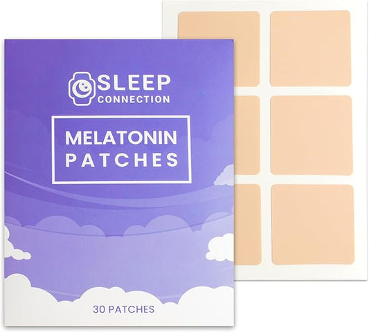 Melatonin Patches for Adults - 30 Beige Sleep Patches, Skin Friendly, Sleep Promoting Stickers with Natural Ingredients - Supports Better Sleep and Relaxation