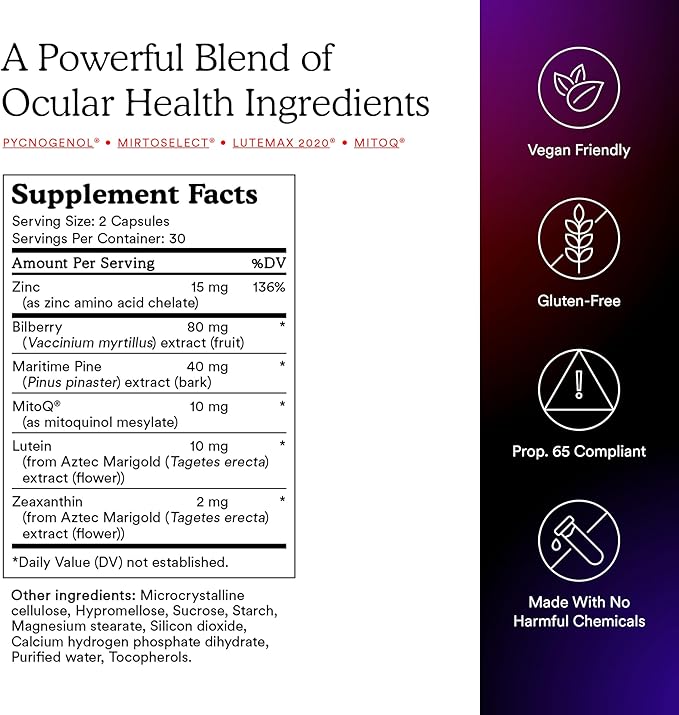 MitoQ +Liver & +Eye Bundle: Advanced Antioxidant Supplements for Metabolism, Detox & Blue Light Protection | Supports Liver Health, Eye Vitality & Natural Detox (2 x 60 Capsules)