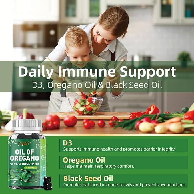 Oregano Oil Gummies & Vitamin B2 Gummies 400mg Bundle Pack | Strength Carvacrol & Thymoquinon | Vitamin B2 as Riboflavin