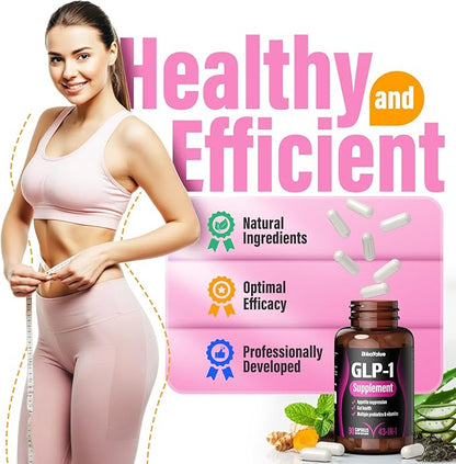 GLP-1 Alternative Supplement, Natural Extracts with Hops, Green Tea Extract, Garcinia Cambogia, Multivitamins, Probiotics, for Gut, GLP-1 Activate & Overall Health - 010