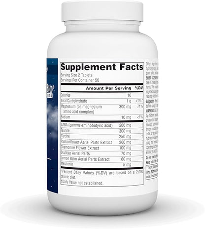 Source Naturals Sleep Science NightRest with Melatonin - BioAligned MultiNutrient & Herb Complex, for Rest & Relaxation Support* - 100 Tablets