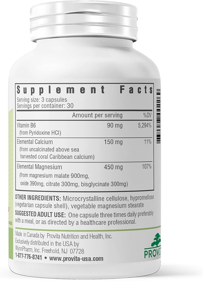 Magnesium Pro | Maximum Absorption with Calcium and B6, 450mg 90 CT