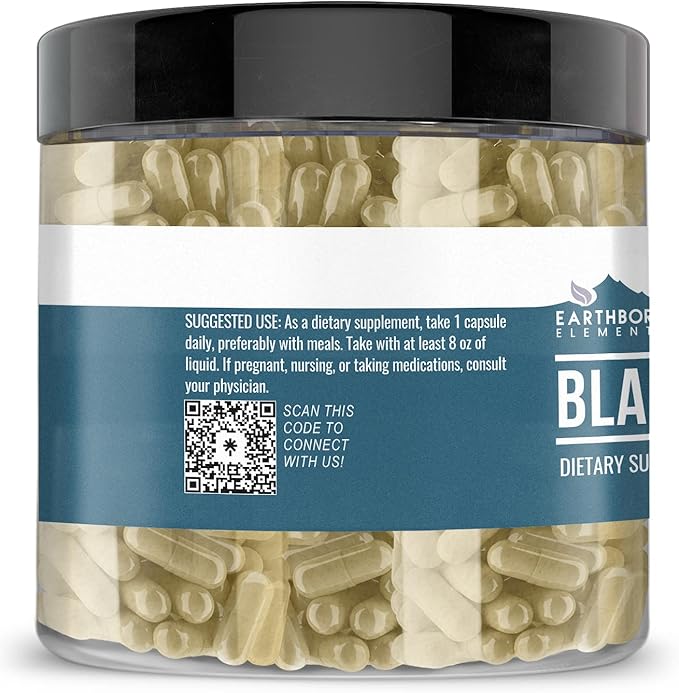 Earthborn Elements Black Cohosh 200 Capsules, Pure & Undiluted, No Additives