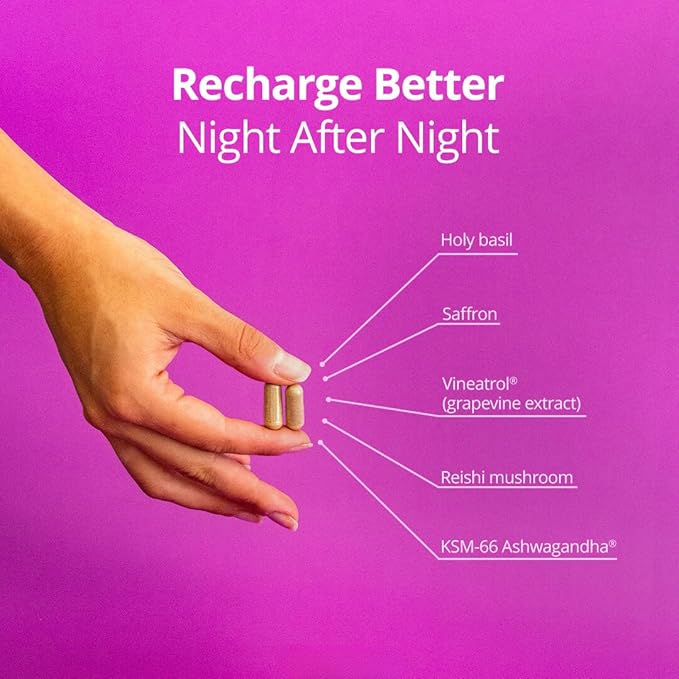 NEUROHACKER COLLECTIVE Qualia Night Sleep Aid | Non-Habit Forming | Science-Backed Supplement for Deep Refreshing Sleep | Melatonin-Free, Vegan, Non-GMO, Gluten-Free 80 Count | (1 Month Supply)