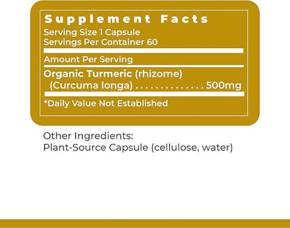 Premier Turmeric, 60 Capsules, Vegan Product - Premier Quality Turmeric for Premier Liver Support