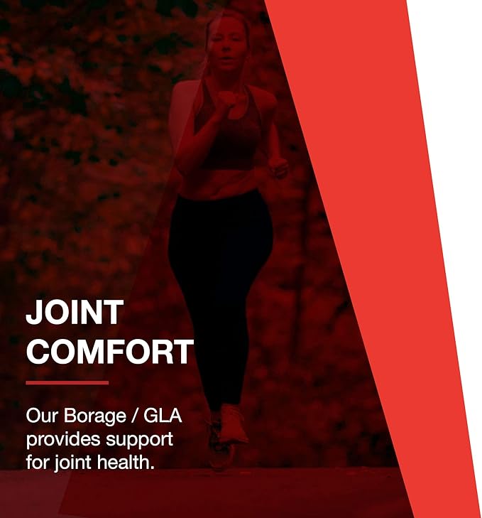 PROTOCOL FOR LIFE BALANCE Borage/GLA 1,000mg - 240mg GLA - Expeller-Pressed & Hexane-Free - Support Normal Immune Function - Borage Seed Oil - Dairy & Soy Free - 60 Softgels