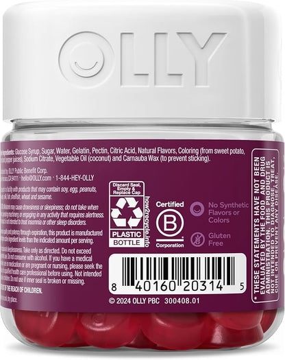 OLLY Sleep Gummy, Limited Edition, Melatonin, L-Theanine, Botanicals, Spiced Apple Cider - 28ct