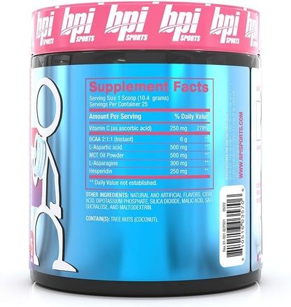 BPI Sports Best BCAA Pump - BCAA Powder Intra Workout Sports Drink with Branched Chain Amino Acids for Hydration & Recovery, for Men & Women - Candy Land - 25 Servings