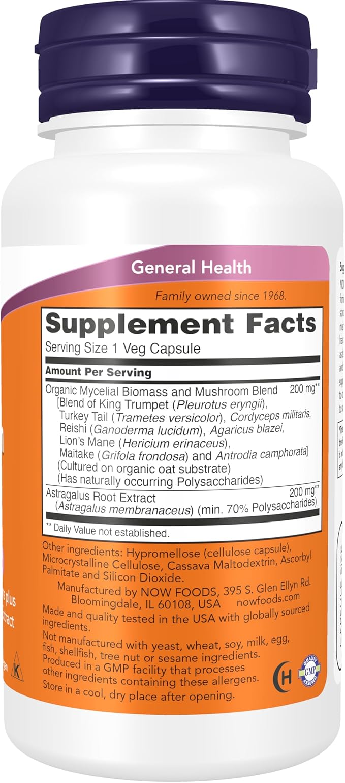 NOW Foods Supplements, Immune Renew™ with Astragalus Root Extract, Immune System Support*, 90 Veg Capsules