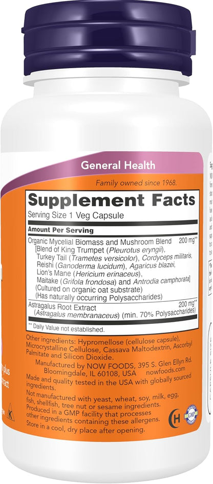 NOW Foods Supplements, Immune Renew™ with Astragalus Root Extract, Immune System Support*, 90 Veg Capsules