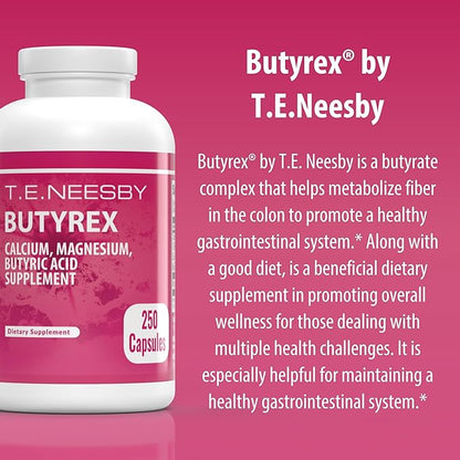 Jigsaw Health Butyrex by T.E.Neesby | Dietary Supplement | 250 Capsules | 125 Servings