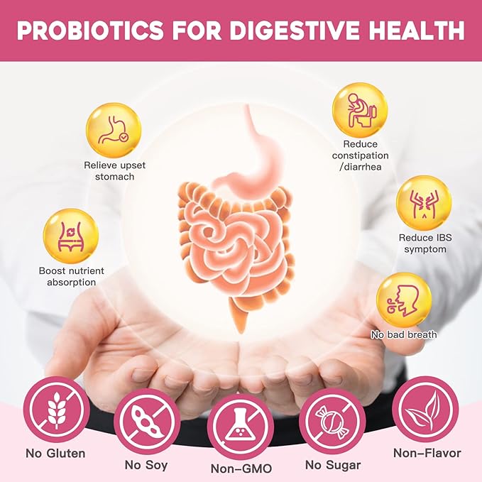 NATURE TARGET Probiotics for Women Digestive Health & Urinary Tract Health with D Mannose & Cranberry