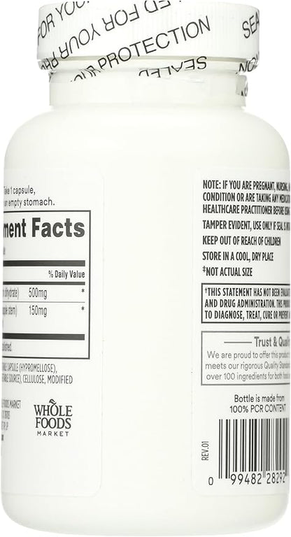 Whole Foods Market, Quercetin with Bromelain, 100 Count