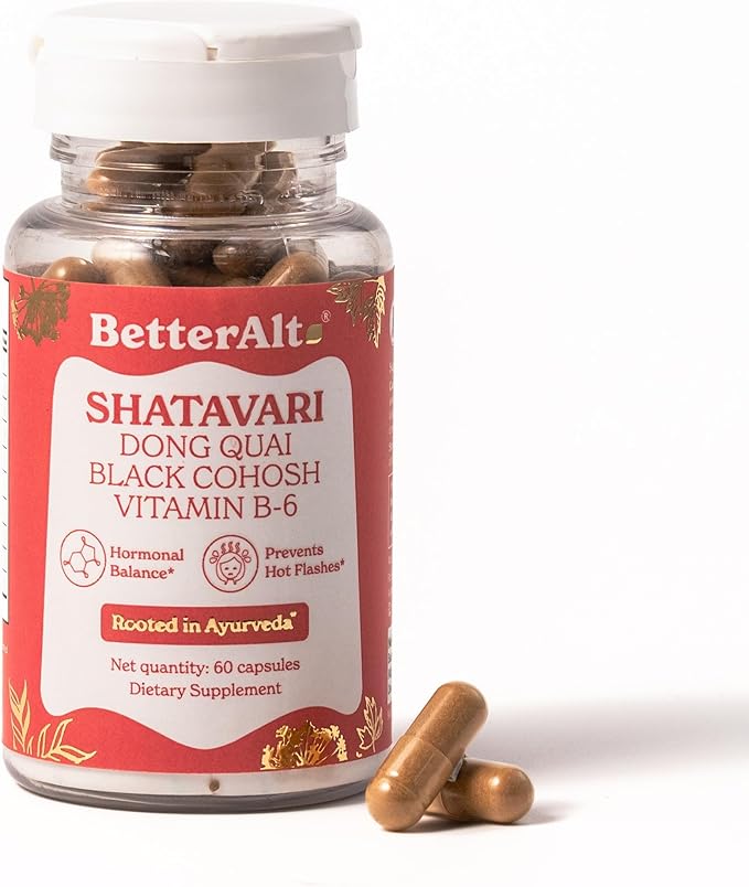 Shatavari Capsules | with Dong Quai & Black Cohosh | Helps with Meno Support | Supplement for Women | 1-Month Pack