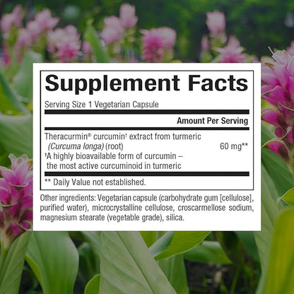Natural Factors, CurcuminRich Double Strength Theracurmin, 60 mg, Just 1 Capsule Daily, Formulated for Superior Absorption, 30 Count (Pack of 1)